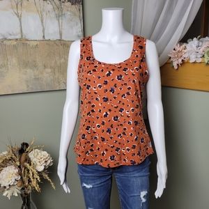 Eddie Bauer Floral Animal Print Tank Top